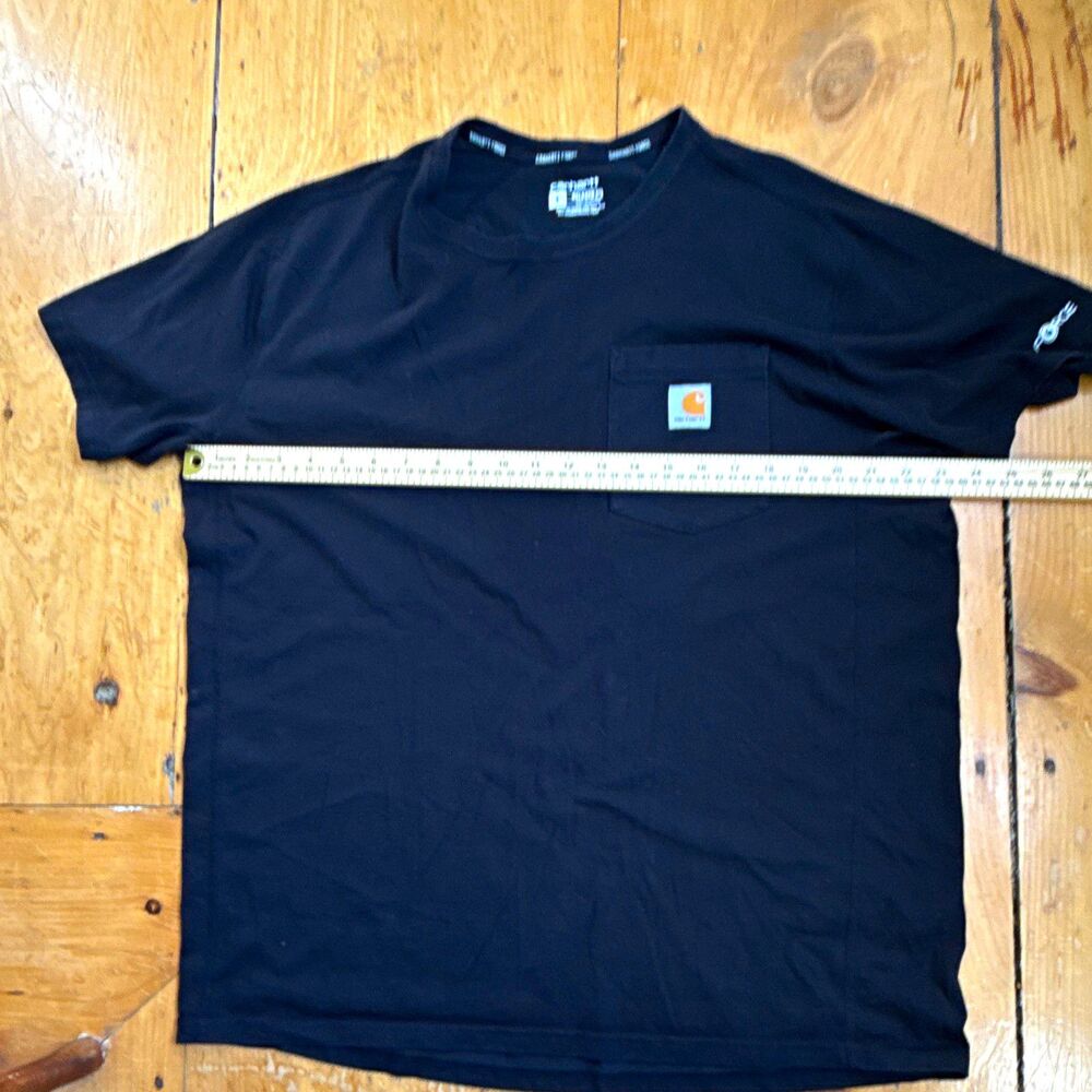 Carhartt Force Men's Relaxed Fit Pocket Crew Neck T-Shirt Black Size L